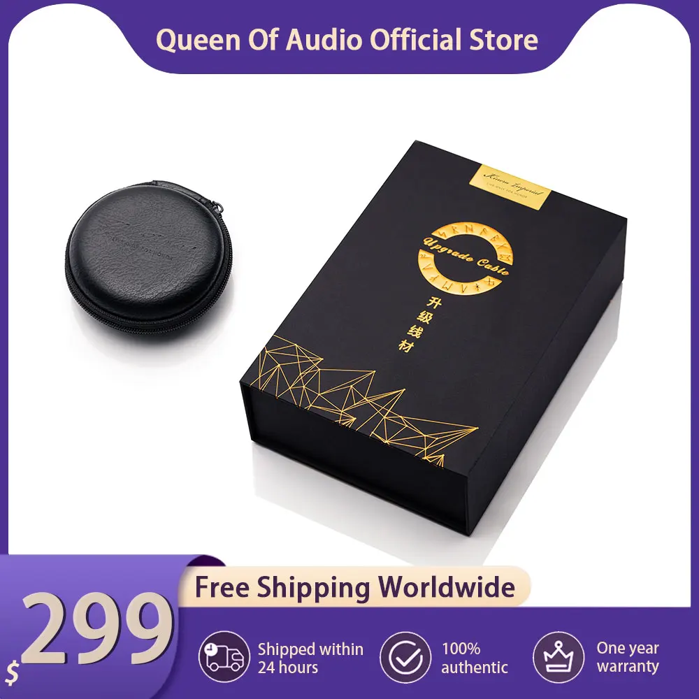 New Kinera Gleipnir Headphone Modular Upgraded Cable 6N OCC Gold Plated Wire Earphone 0.78mm/MMCX 2.5+3.5+4.4mm Headset Plug