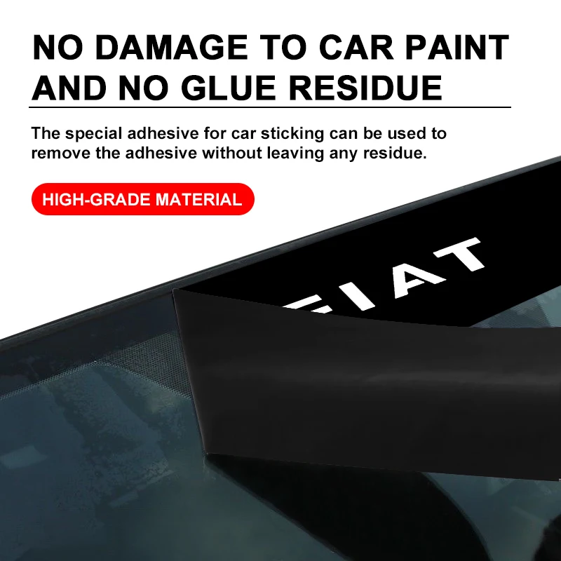 ملصقات مظلة السيارات الزجاج الأمامي للسيارات ديكور لشركة فيات 500 غراندي ستيلو فريمونت بونتو أسترا برافو دوكاتو باندا أبارث #6