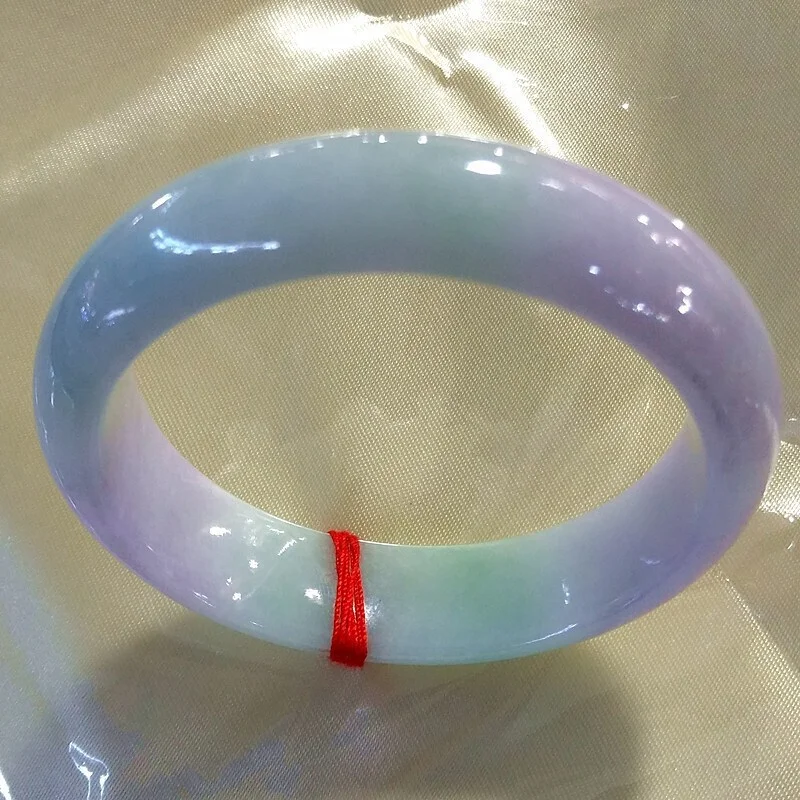 

Certified Natural AA high Icy purple Myanmar Jade jadeite bracelets bangle 57MM