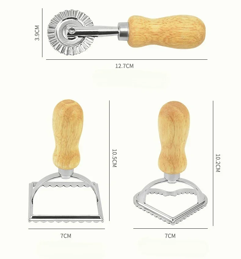 Ravioli Cutter Pastry Press Mold Dumpling Lace Embossing Device Ravioli Maker Mold Ravioli Stamp Cookie Mold Kitchen Baking Tool