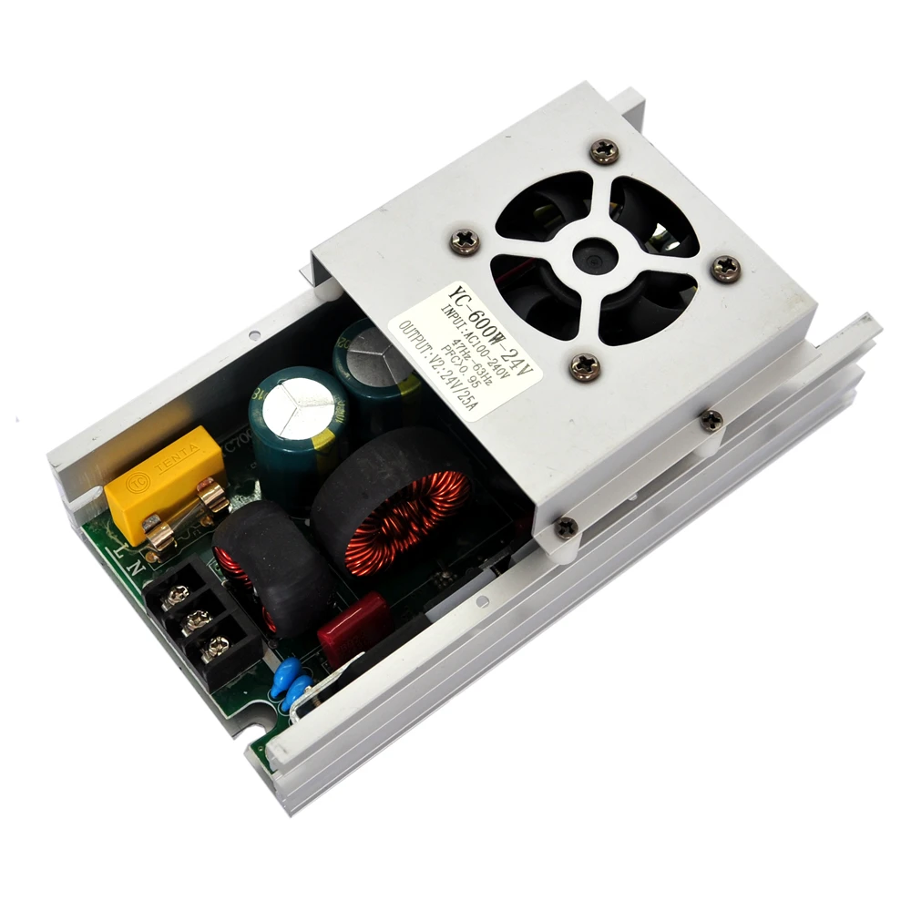 TIPTOP 600W 700W 800W Power Supply for Industrial Products Dual Output 24V 25A With Cooling Fan High Power Board