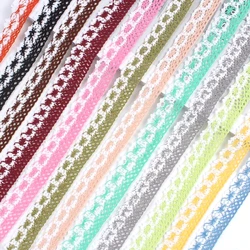 5/10 Yards 2CM Colorful Cotton Thread Unilateral Hollow DIY Decorative Lace Sofa Curtain Bedding Handcraft Accessories Lace