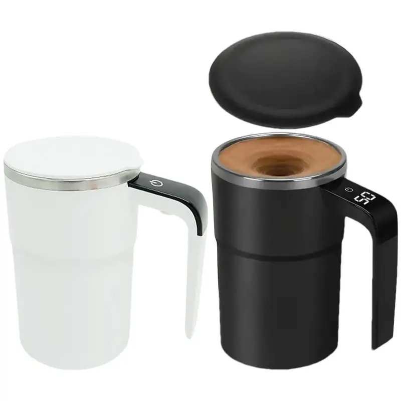 Automatic Stirring Magnetic Mug Coffee Self Mixing Mug Rechargeable Smart Coffee Cup with LCD Screen Mixer for Mixed Drink Milk