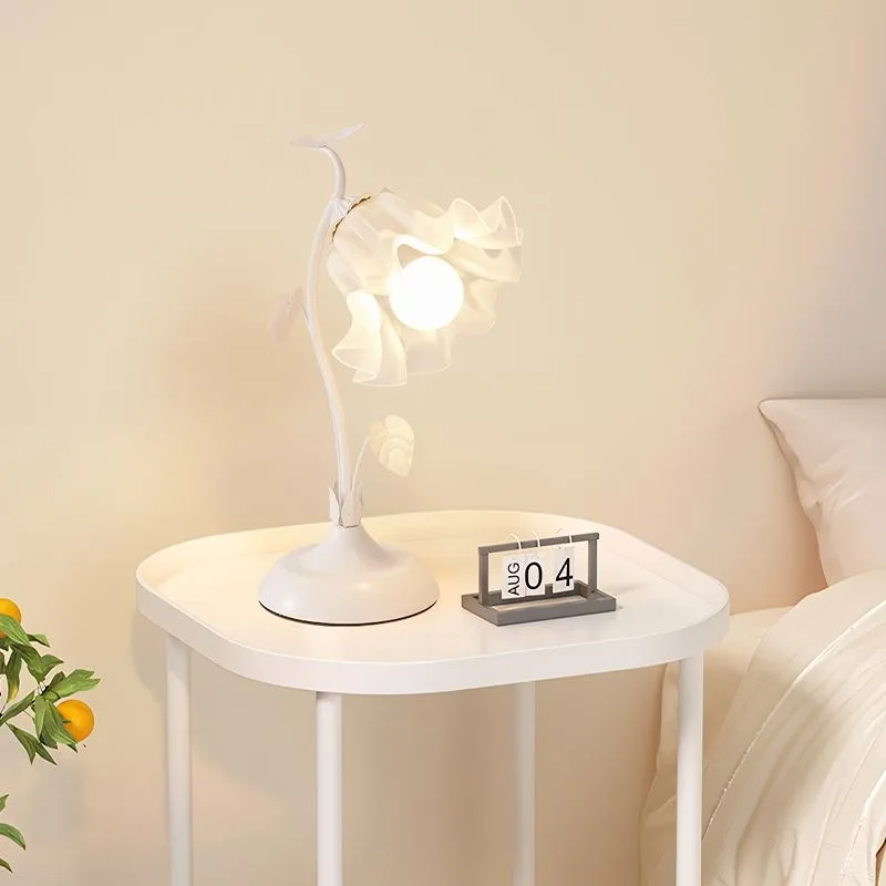 Flower LED Desk Lamp Student Bedroom Room Wall Lighting Touch Reading Lamp Multi-function Lamp Table Light Home Decoration