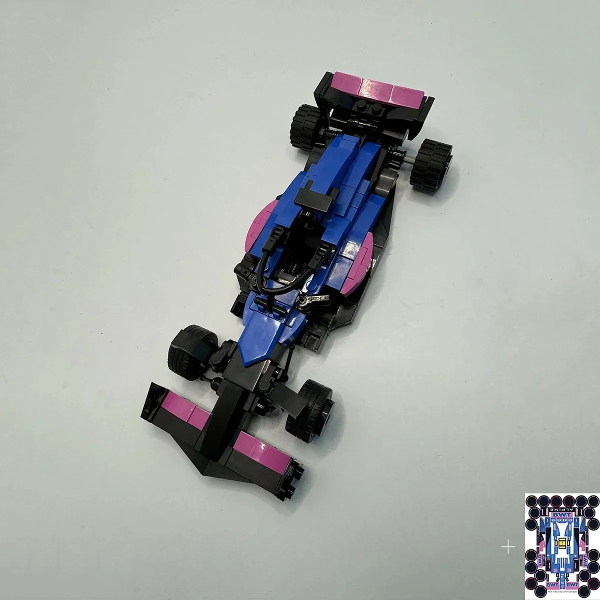 

292PCS MOC F1 Racing A522 Championship Speed Champions Building Blocks Assemble With Stickers Toy Brick Children Festival Gifts