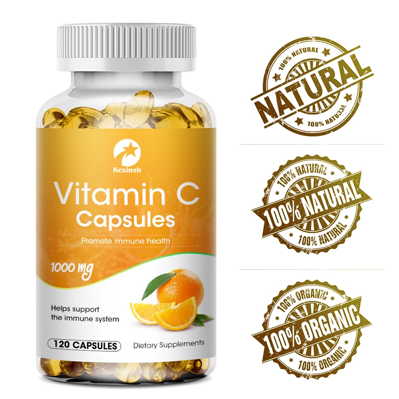 Vitamin C Supplement High Absorption Vitamin C 1,000mg Antioxidant, Promotes Collagen Production Supports Immune System Non-GMO