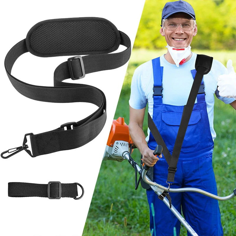 Adjustable Trimmer Strap Weed Eater Shoulder Strap Easy Release Brush Cutter Harness Applicable EGO String Trimmer Leaf Blower