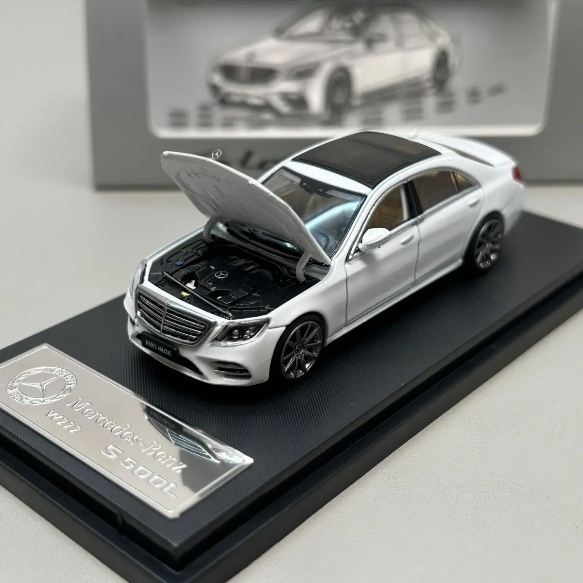 Glory Modell 1:64 S500L W222 Legierung Auto Druckguss & Spielzeug Fahrzeuge Auto Modell Miniatur Maßstab Modell Auto Spielzeug Für Kinder