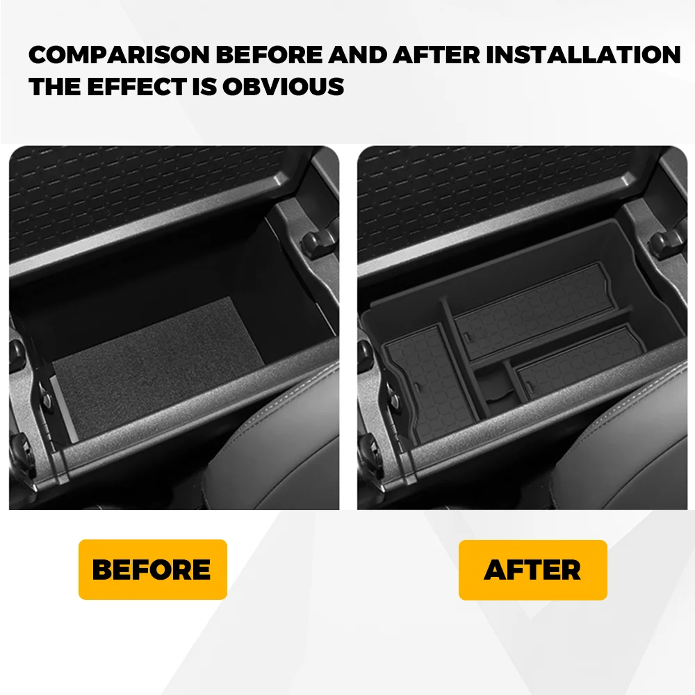 

Armrest Storage Box Tray for RAV4 2026 Hybrid&Plug-in Hybrid Interior Holder Secondary Center Console Storage Box Accessories