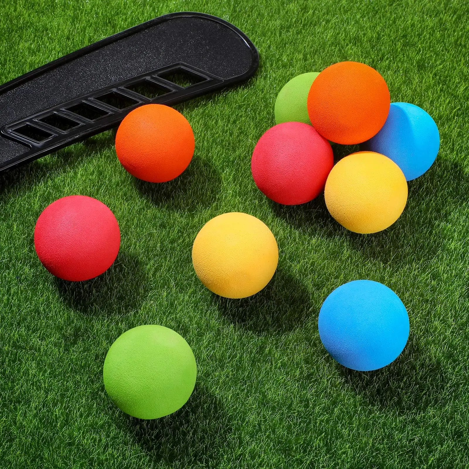 36 Pieces Round Balls for Duck Shooting Toys Kids Children Foam Blasters Air Powered Safety Soft Bullet, Assorted Colors, 2.8cm