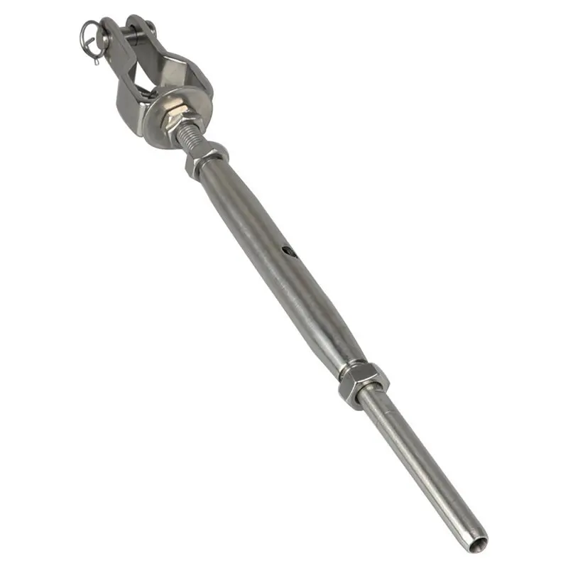 ABMH-Wire Rope Tightener Cable Clamp Open Body Jaw Turnbuckle Bolt Length Adjustment Wire Rope Adjuster Close Body