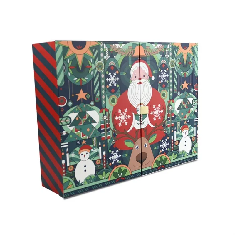 Customization.Customization.Recycle Custom Logo Wholesale Printing Empty Cardboard Makeup Beauty Paper Christmas Advent Calendar