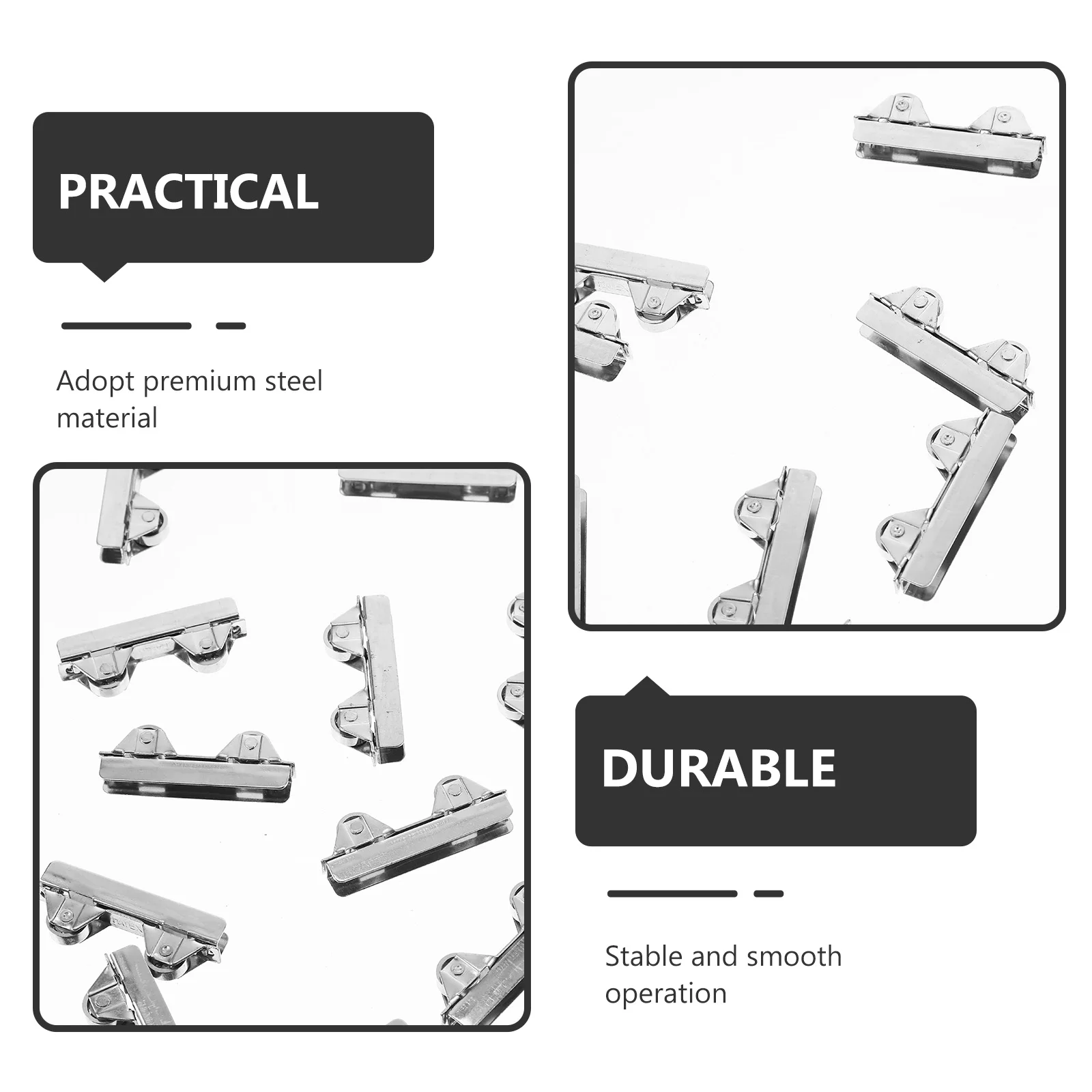 

16pcs Sliding Door Roller Mute Steel Pulley Wheel Glass Cabinet Hardware Accessories Durable Smooth Silent Bearing