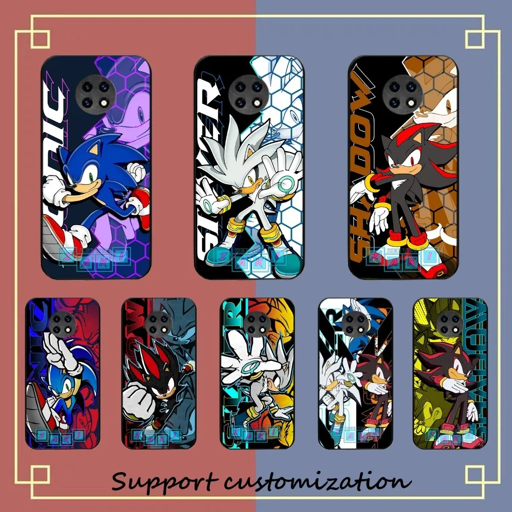 

Anime Cartoon S-Sonics H-Hedgehogs Phone Case For Redmi 5 6 7 8 9 10 Plus Pro 6 7 8 9 A GO K20 K30 K40 Pro Plus F3 Fundas