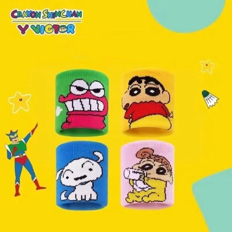 Kawaii Crayon Shin Chan Wrister Sports Wristband Fitness Protective Gear Sweat Absorbing Crayon Shin Cha Wrister Birthday Gift