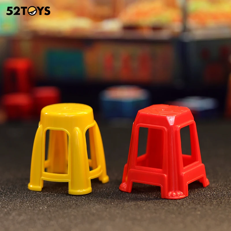 52TOYS Blind Box Quesera Series Plastic Chairs, Mystery Box, Random 1PC Action Figure Collectible Toy Desktop Decoration