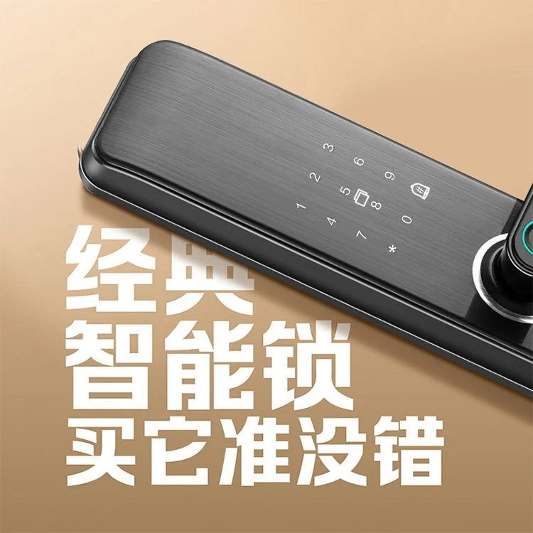 Fast Shipping Item Electronic Hotel Lock System Fingerprint Keyless Opening Keypad Smart Digital Wood Door Handle for Entry Door