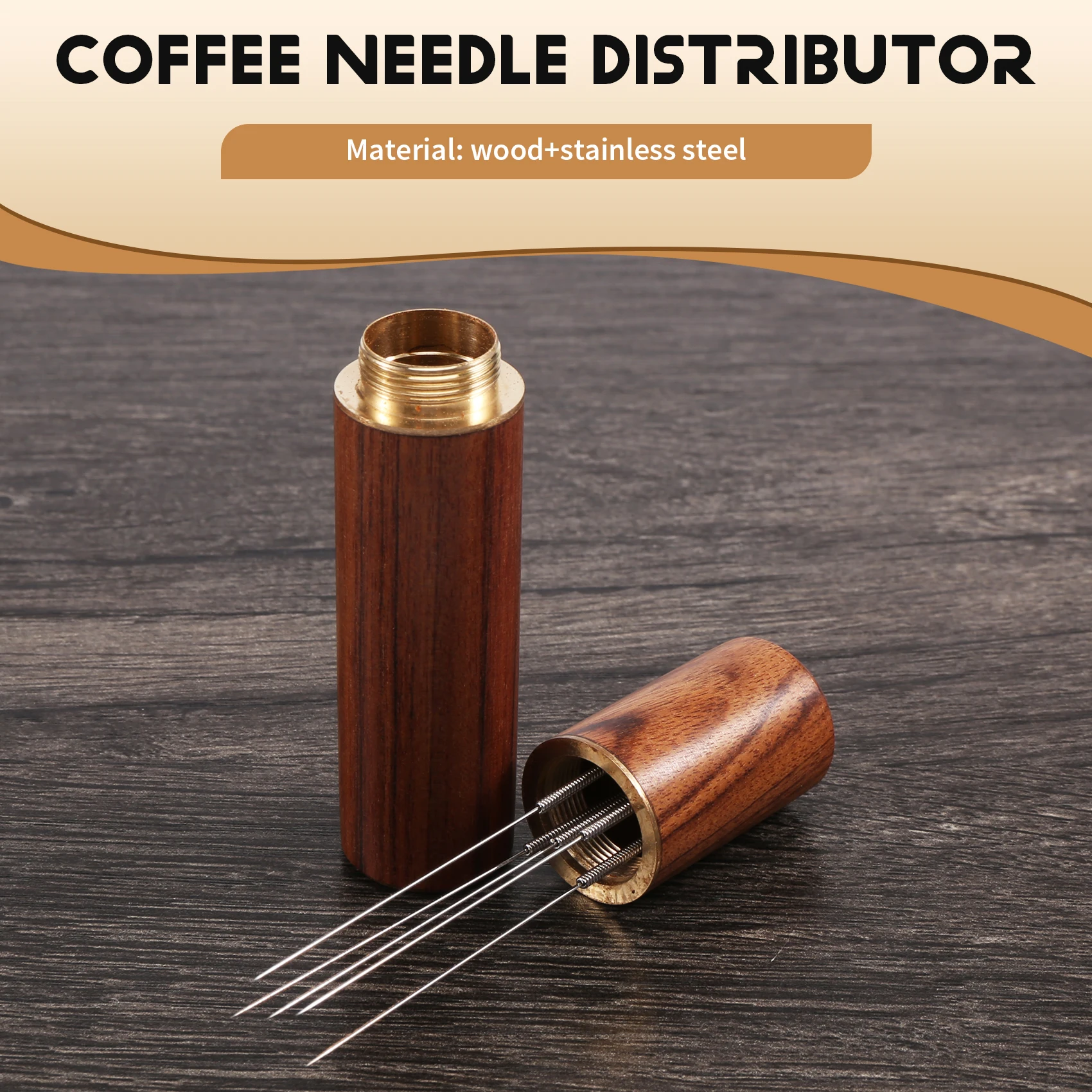 Tamper à café en acier inoxydable, agitateur à poudre expresso, compte-gouttes, distributeur, outils WDT, accessoires d'arrête 73, A # ABGP