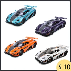 1:24 One1 Alloy Racing Car Model Collection One Piece Toy Boy One Piece Gift Hot Wheels Supercar Diecasts Metal Fast and Furious