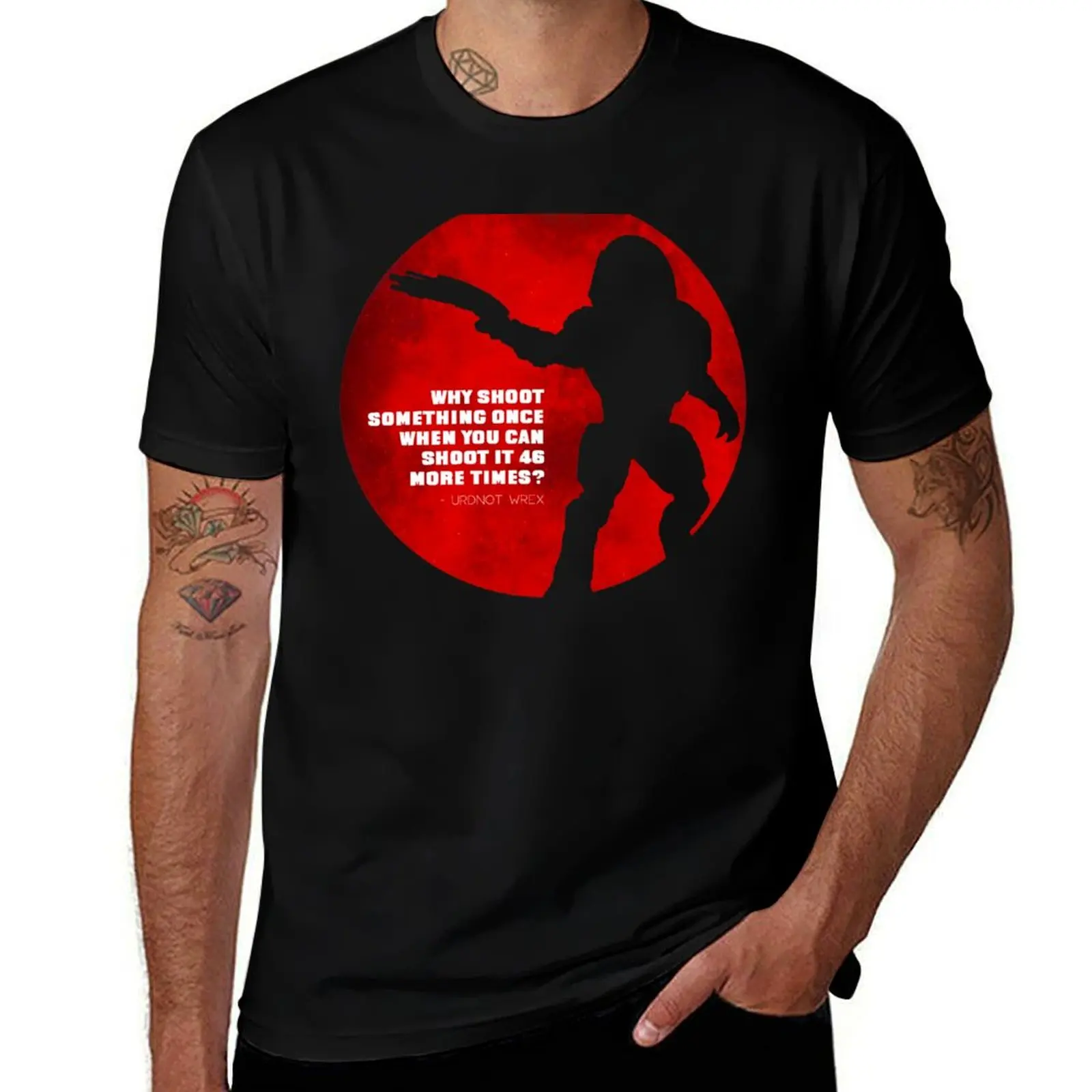 Urdnot Wrex Nebula Quote T-Shirt Breathable Gym Short Sleeve T-Shirt