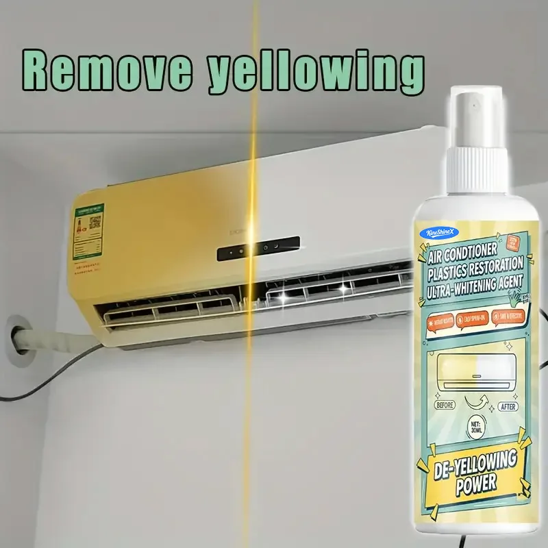 Fast-Acting Yellowing Oxidant Remover - Powerful Plastic Spray.Suitable for Car Headlights,Air Conditioning Panels,Toilets，100ml view 5