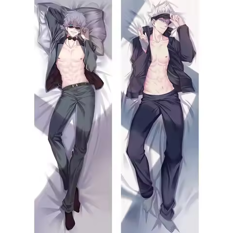 180cm Gojo Satoru Dakimakura Anime Cosplay Hugging Body Cool Pillow Case Custom Double Side Print Pillow Case