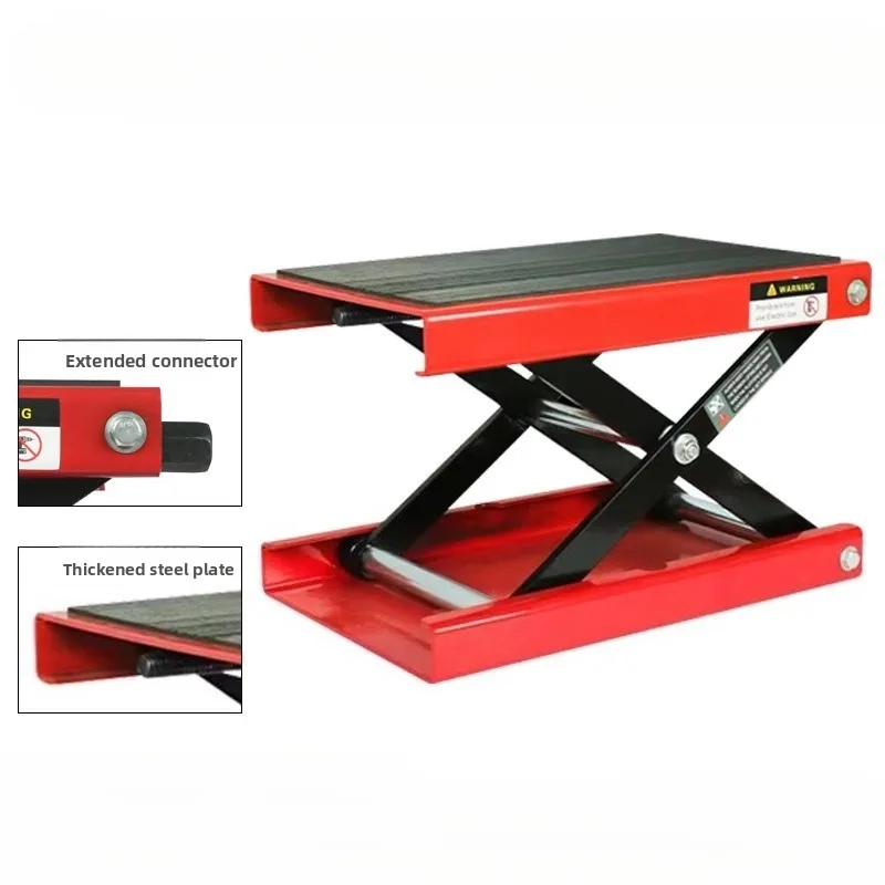 Motorcycle Lift Scissor Jack 85-340mm/3.35-13.39in Adjustable Height Foldable 500kg Capacity Motorbike Jack Stand