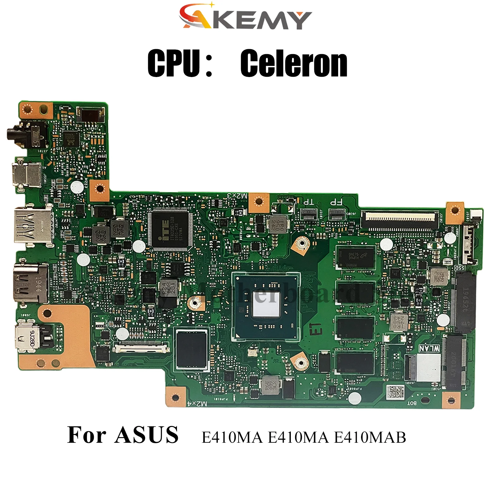 

E410MA Материнская плата для ноутбука ASUS EeeBook E410M E410MA E410MAB Материнская плата для ноутбука с процессором Celeron 100% тестирование ОК быстрая доставка