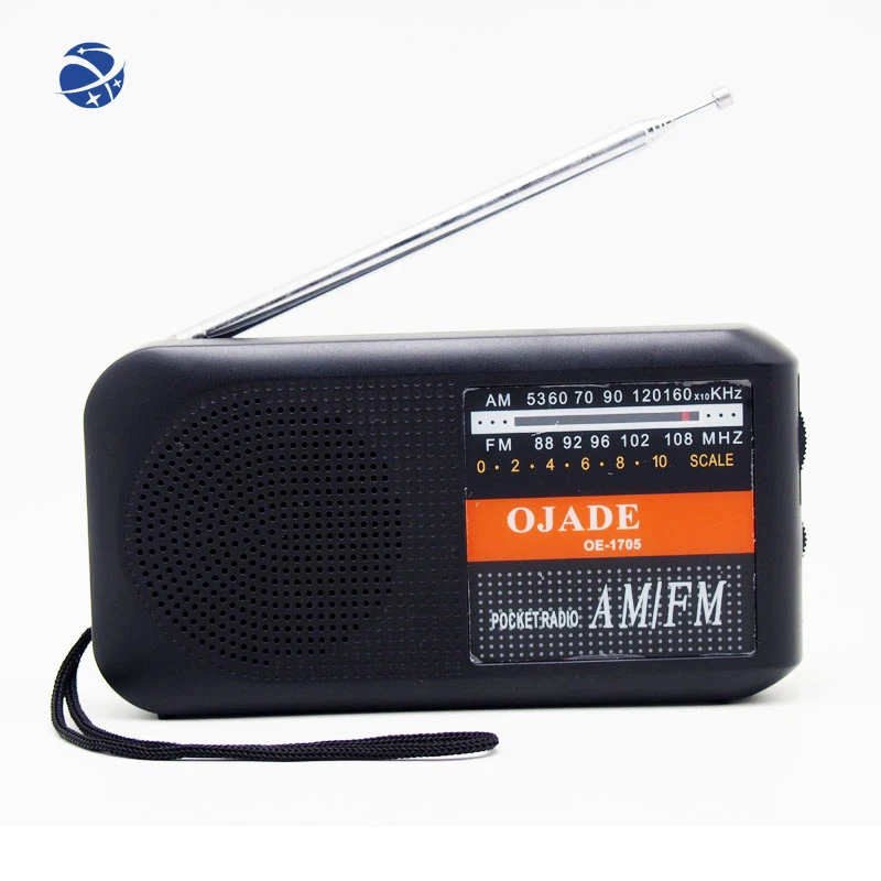 YYHC CR-X05 New Design Small Transistor Am Fm Portable Radio Black Shortwave Receiver Retro Radio Am Fm Radio