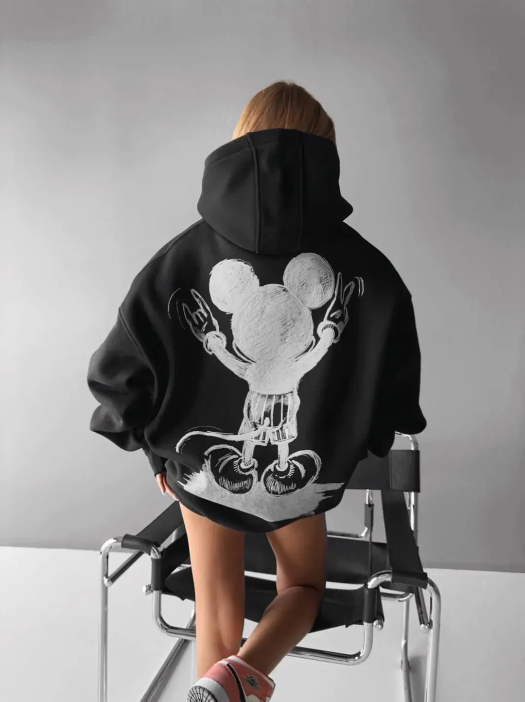 Oversized Vintage Disney Mickey Hoodie Sweatshirt Mannen Vrouwen Trui Casual Streetwear Herfst Winter Trendy Y2k Lange Mouwen Top