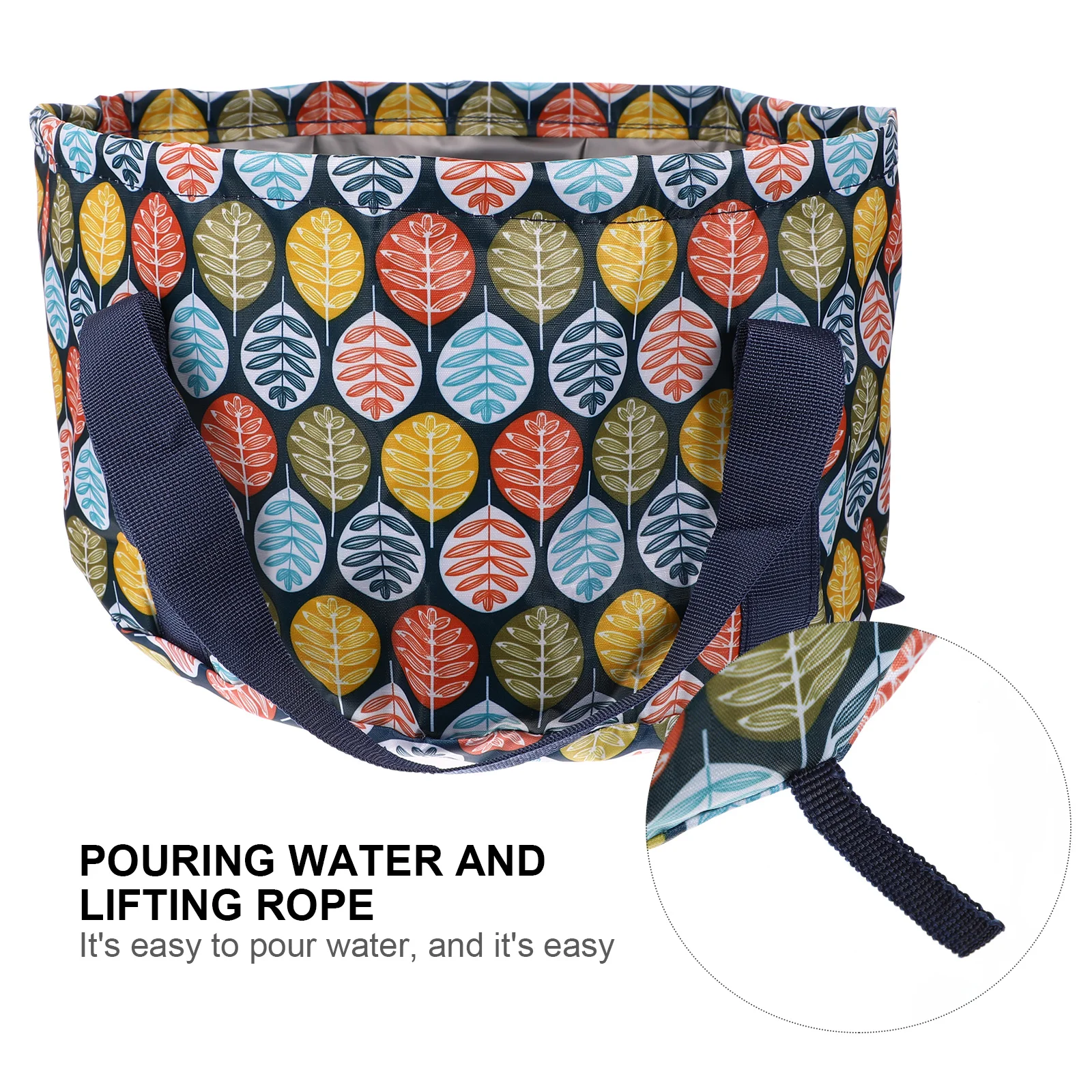 

Portable Folding Foot Basin For Travel Outdoor Camping Multi-Use Collapsible Water Bucket For Foot Soak Clothes Washing Durable