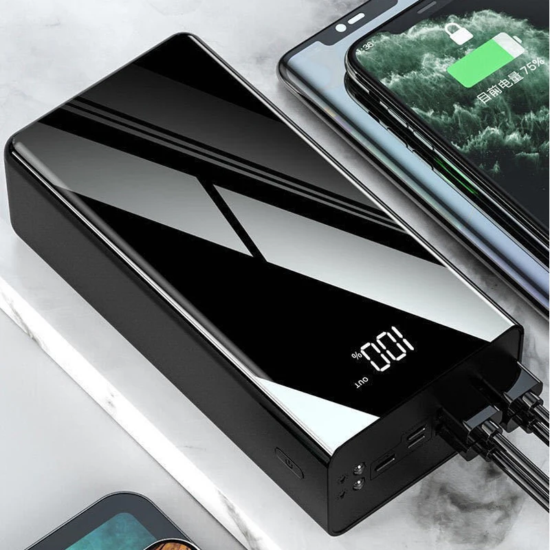 50000mAh Shared Ultra-large Capacity Full-screen Fast Charging LED Light Mobile Power Supply Suitable for IPhone Xiaomi Samsung - Image 4