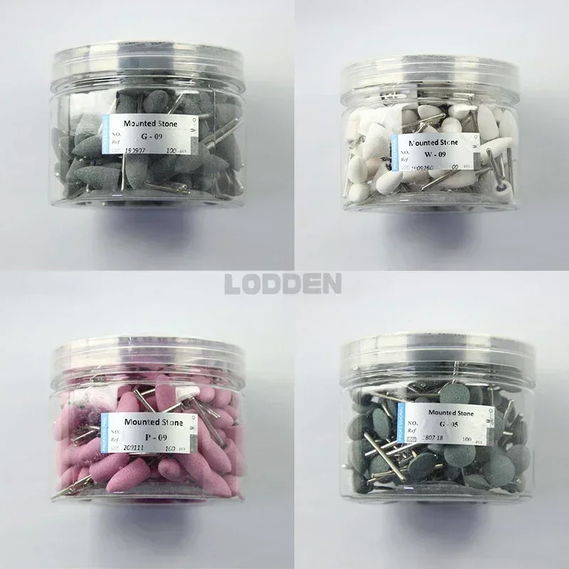 LODDEN 100 teile/schachtel Dental Green Stone HP für Kontur Keramik Schleifen Polnischen Dental Material Bohrer Dental Werkzeuge Material Zahnmedizin