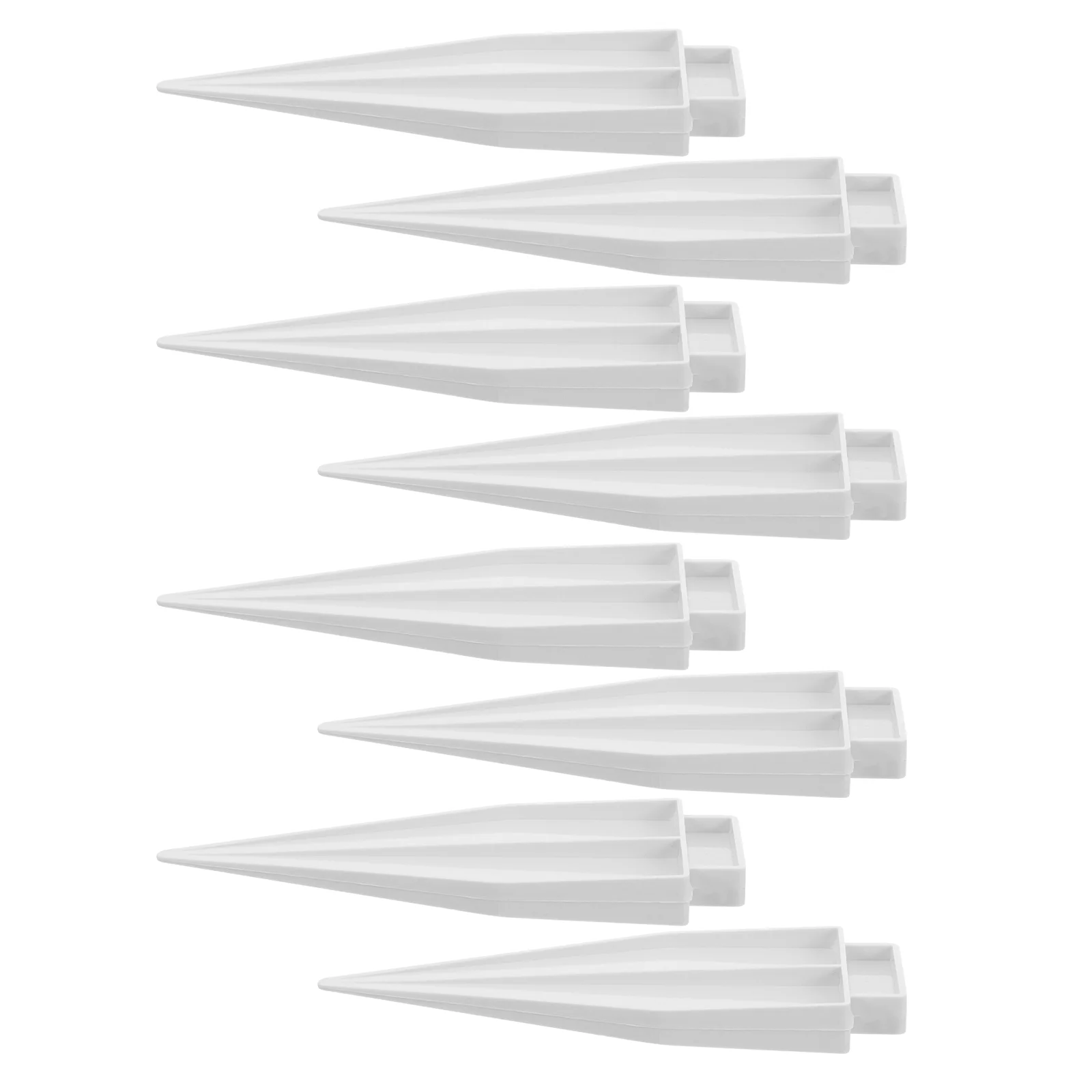 Bouchons de sol décoratifs blancs en PVC, accessoires de clôture de lit de fleur de jardin, pièces en plastique, fournitures de coordinateur, intérieur, campus, 8 pièces