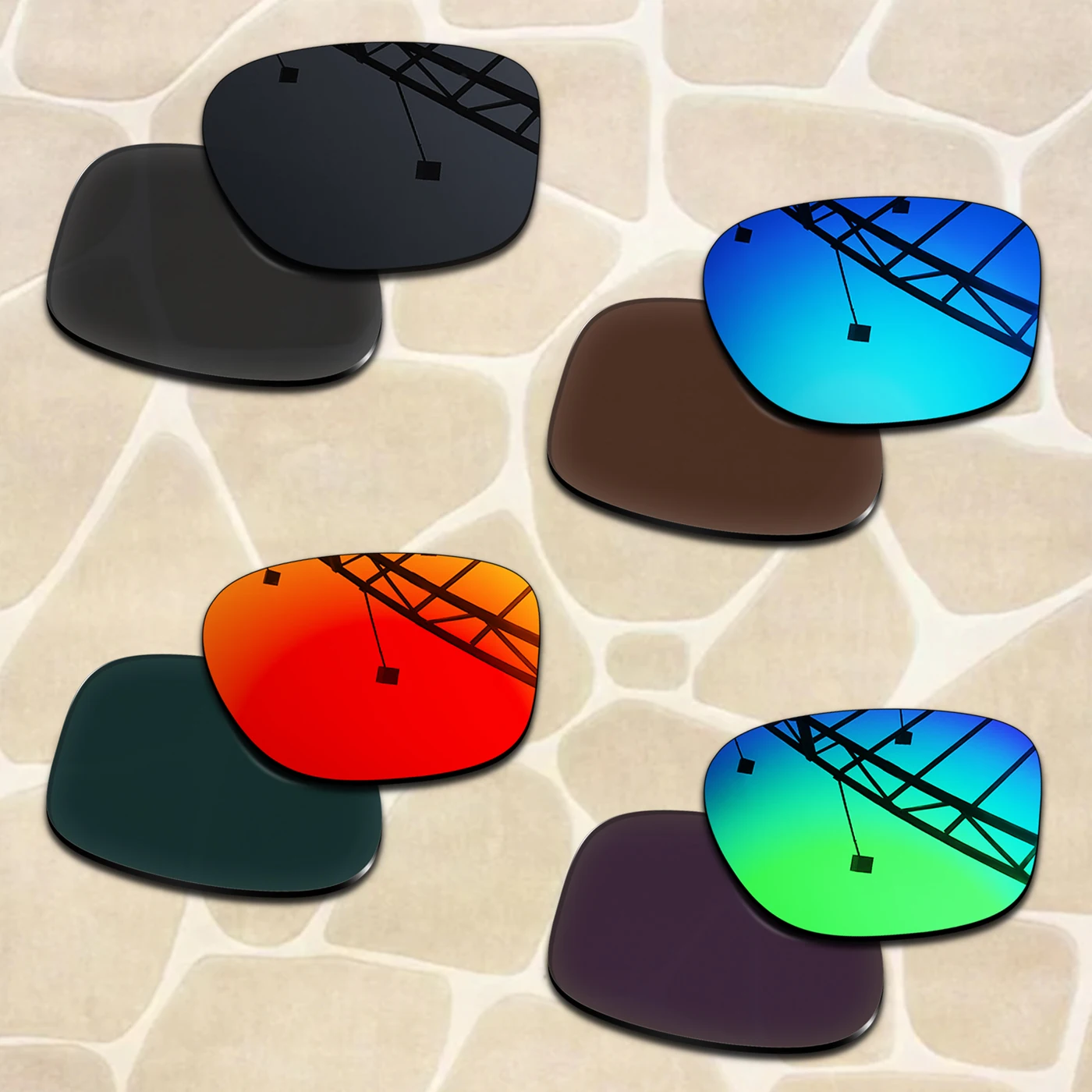 1.5MM Anti-Scratch POLARIZED Replacement Lenses for RB4330 56mm Sunglasses Easy To Install | Fit Perfectly