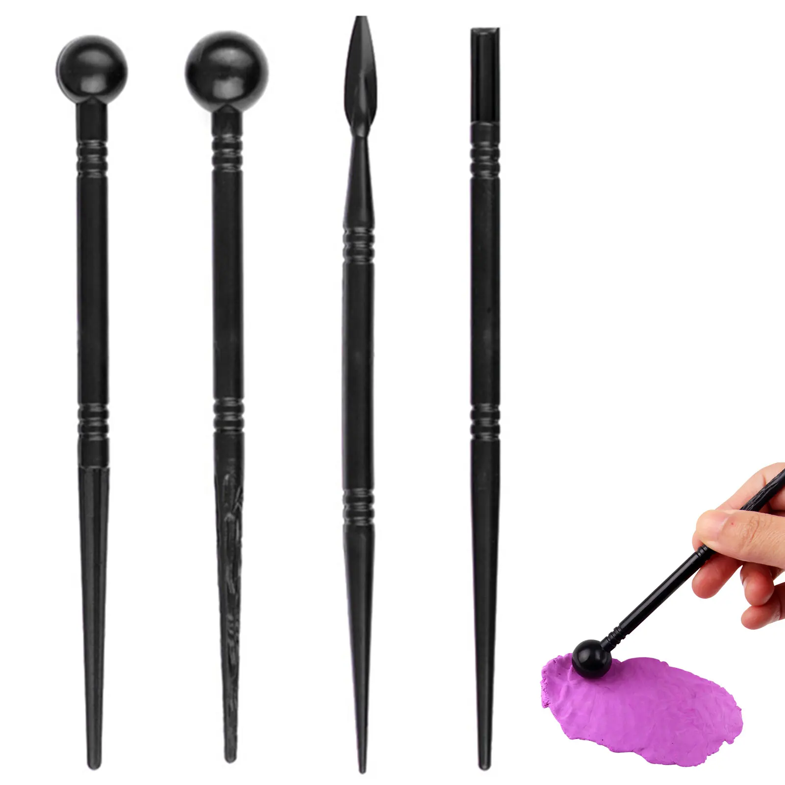 Sculpting Tool Dotting Pen Kit Polymer Modeling Clay Sculpting Tools Dotting Pen Ball Stylus Pottery Ceramic Clay Indentation