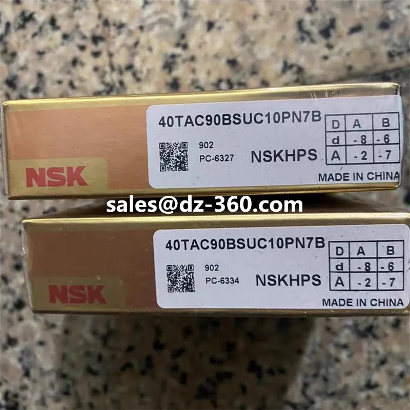 1개/로트 일본 NSKHPS 40TAC90BDDGSUC10PN7B 40TAC90BSUC10PN7B NSK 베어링 크기(mm):40*90*20 100% 새 제품 재고 있음