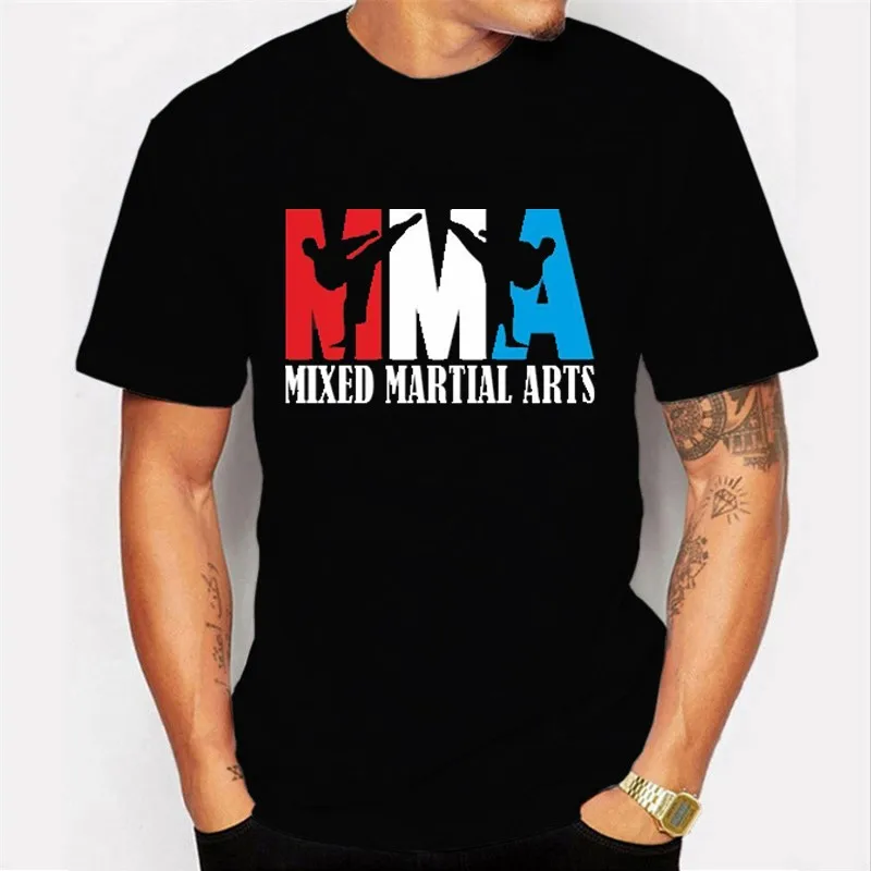 Fashion Casual MMA Jujitsu Brazil BJJ Thai Boxing Training T-Shirt Summer Cotton Short Sleeve Men T Shirt Harajuku Streetwear