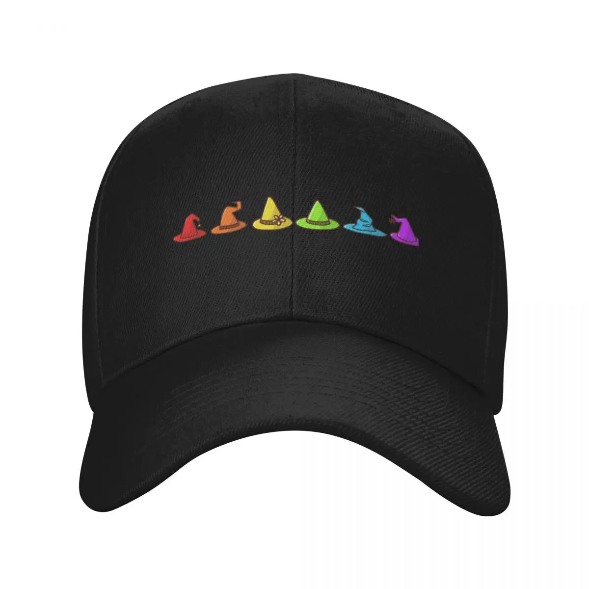 

Rainbow Witch Hats Baseball Cap Vintage Funny hats Rugby Luxury Woman Men's