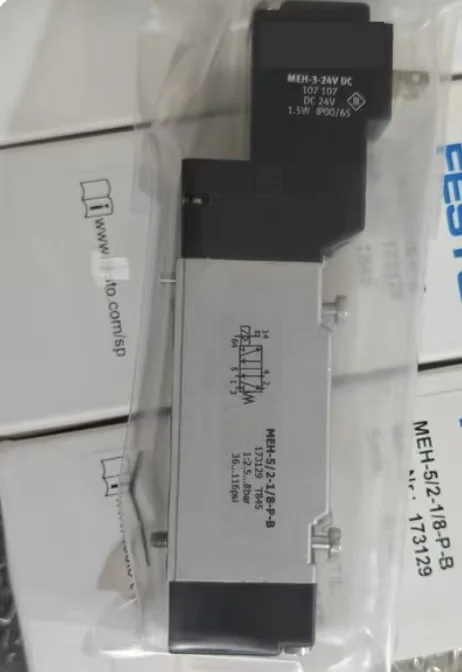 Original product MEH-5/2-1/8-P-B Solenoid Valve 173129 Width 17.8Mm.