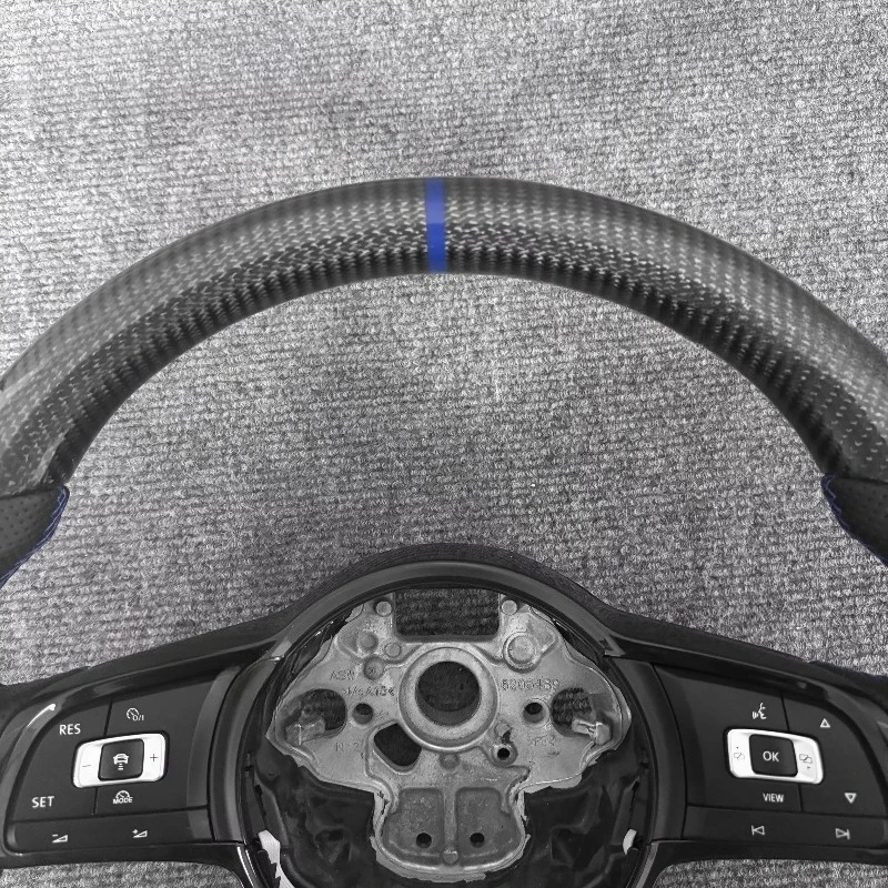 Suitable for  Golf 5 6 7 R MK6 MK7 MK8 B8  GTI Custom Carbon Fiber Steering Wheel