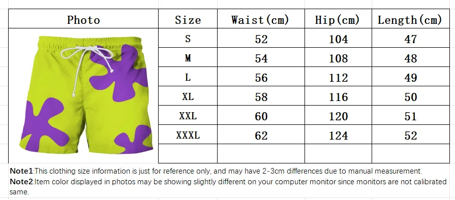 Neue Sommer-3D-Anime-Patrick-Star-Boardshorts, schnelltrocknende Badeshorts für Damen und Herren, Hip-Hop-Shorts, Strandkleidung. – Detail 1