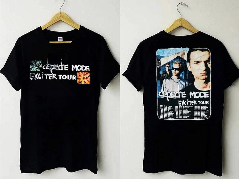 

2025 Summer Depeche Mode Exciter Tour 2001 T-Shirt Cotton Round Neck T-shirt for Men and Women