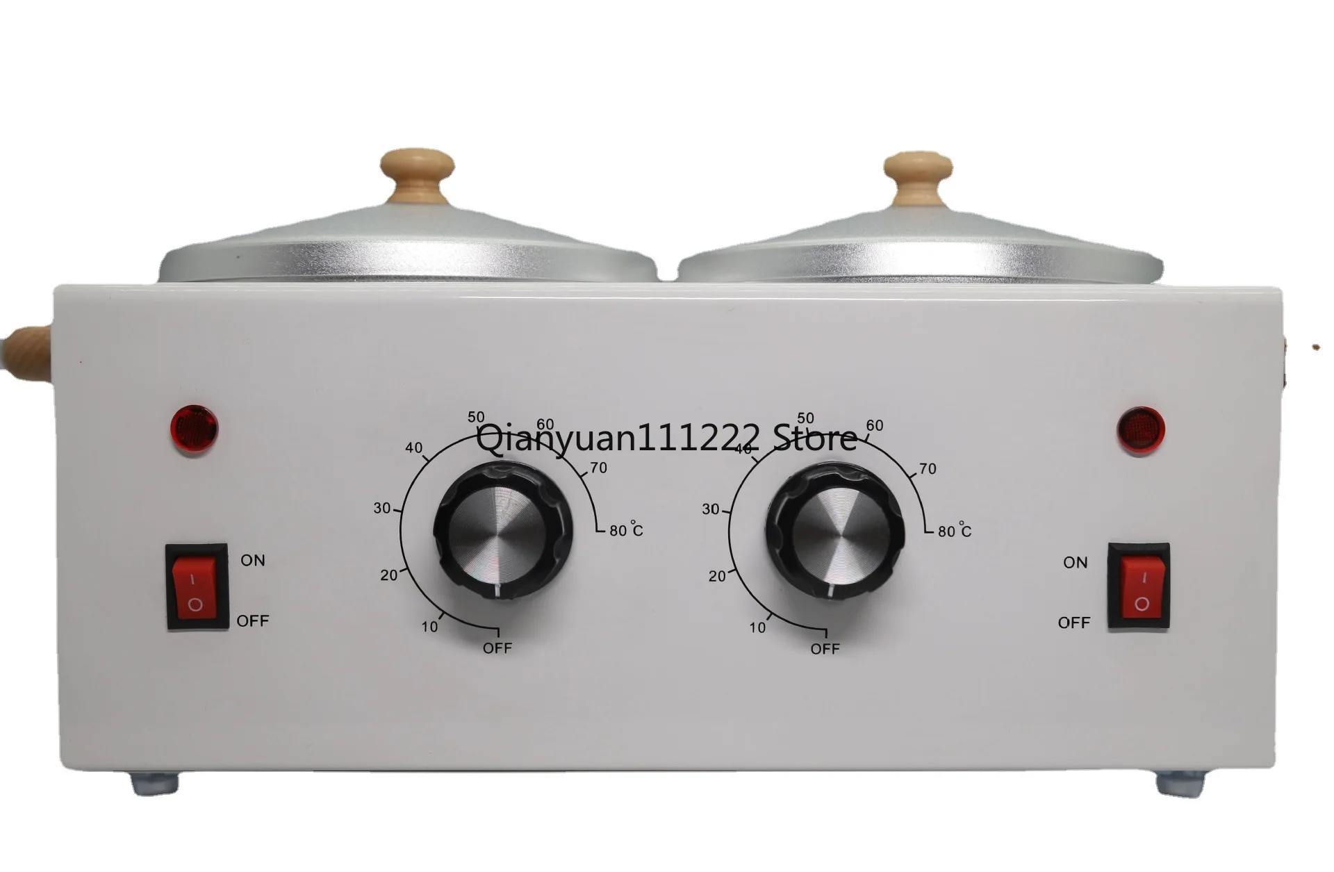 Silver Double Furnace Wax Pot Temperature Regulating Hot Melting Wax Machine Hand and Foot Care Hair Removal