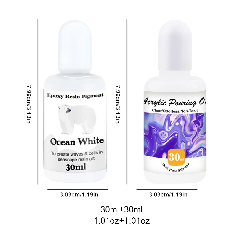 Acrylic Infusion Oil & Epoxy Resin Pigment Combo Set (30ml/1.01oz + 30ml/1.01oz), ideal for art creation and easy to operate. view 2