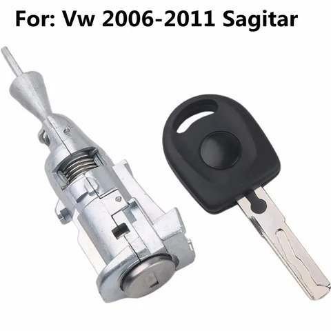 Цилиндр замка передней левой двери автомобиля для VW Sagitar 2006-2011, сердцевина замка с 1 ключом