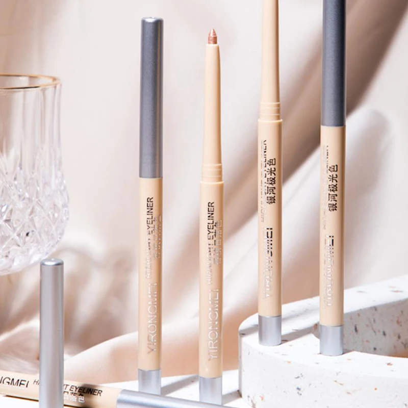 1 Stück DIKALU Lidschatten-Eyeliner-Stift Perlmutt Matt Glänzend Wasserfest Highlight Seidenraupen-Effekt Augenlid-Aufheller Make-up