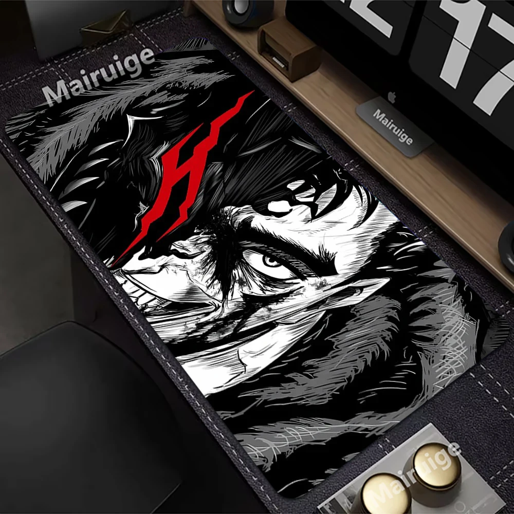 

Guts sword in berserk Mouse Mat Berserk Guts Gamer Gaming Mouse Pad Computer Accessories Big Keyboard Laptop Padmouse Speed Desk