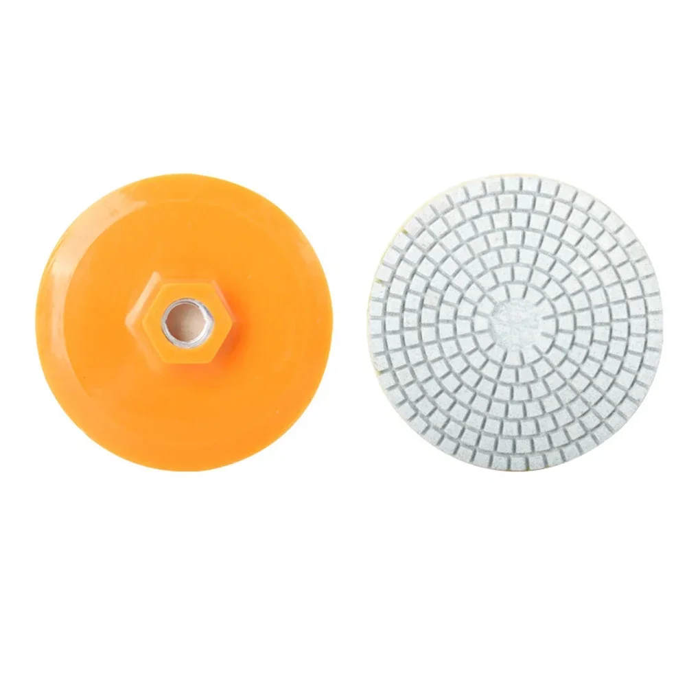 DIY-projecten Oranje kleur diamantpolijstpads Nat en droog polijstschijf Uitgebreide materiaalmompatibiliteit