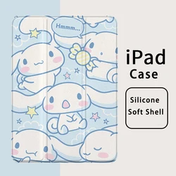 Étui en cuir avec support intelligent pour iPad, housse airbag pour iPad Mini 4 5 7.9 pouces Air 3 4 dessin animé Cinnamoroll 2019 2020 Pro 9.7 10.2 11